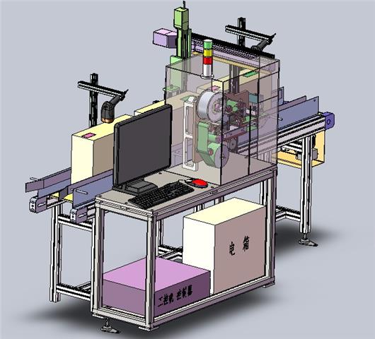 自动贴标机3d模型下载 三维模型 Solidworks模型 制造云 产品模型