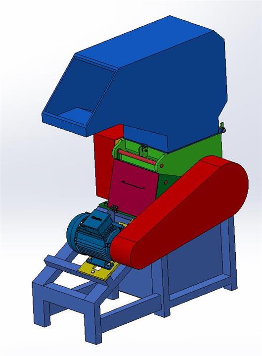 塑料破碎机（塑料粉碎机）3d模型下载 三维模型 Solidworks、step模型 制造云 产品模型