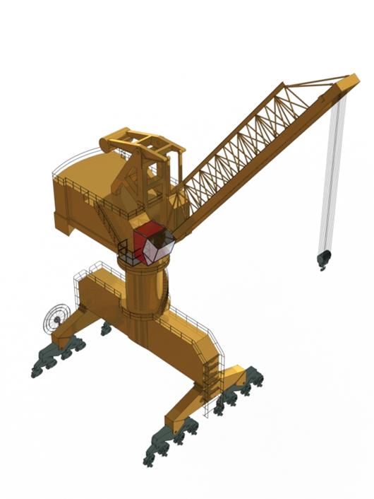 悬臂塔吊3d模型下载_三维模型_solidworks模型 制造云 产品模型