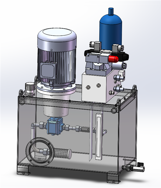 夹表器液压站3d模型下载_三维模型_solidworks模型