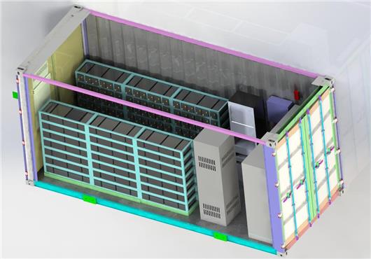 20尺储能集装箱三维图图纸