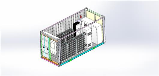 20尺储能集装箱三维图图纸