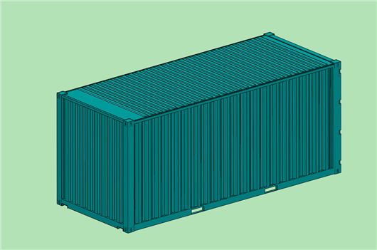 20尺标准集装箱3d模型下载 三维模型 Solidworks模型 制造云 产品模型