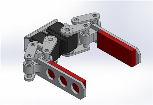 机械夹爪，机械手臂，机械手3d模型下载三维模型solidworks模型 制造云 产品模型