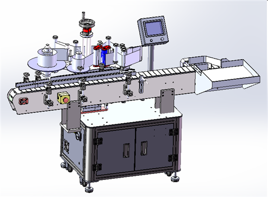 全自动立式圆瓶贴标机3d模型下载 三维模型 Solidworks模型 制造云 产品模型