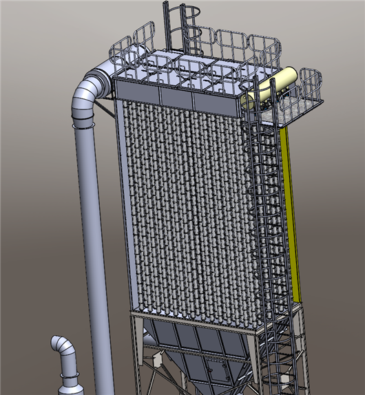 布袋除尘器(112袋)3d模型下载_三维模型_solidworks模型 制造云