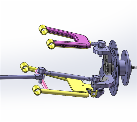 双叉臂 汽车转向机构3d模型下载 三维模型 Solidworks模型 制造云 产品模型