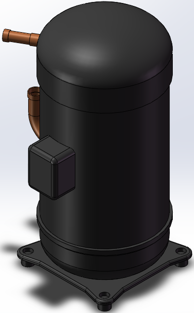 JT212 236D Y1L冷媒压缩机3D模型下载 三维模型 SolidWorks模型 制造云 产品模型