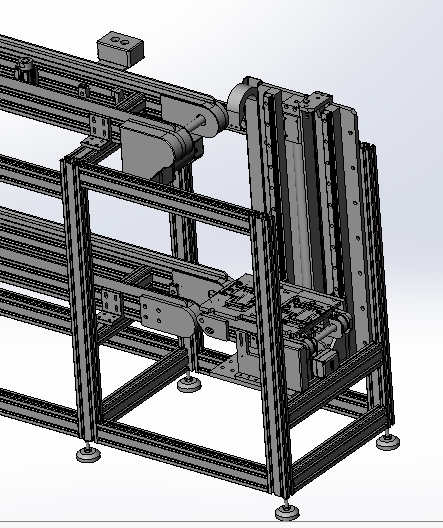 双层皮带载具输送线3d模型下载 三维模型 Step模型 制造云 产品模型