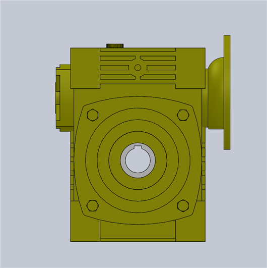 wpwdk型蜗轮蜗杆减速机wpwdk403d模型下载_三维模型_solidworks模型