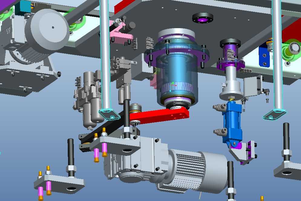 【豔麗】其它設備-電機驅動90度定位轉檯3d模型下載