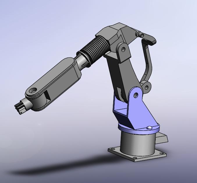 工业焊接机器人(solidworks原档)3d模型下载