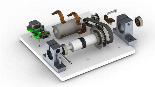 【青栋】工程机械、建筑机械-绞车分体模型25