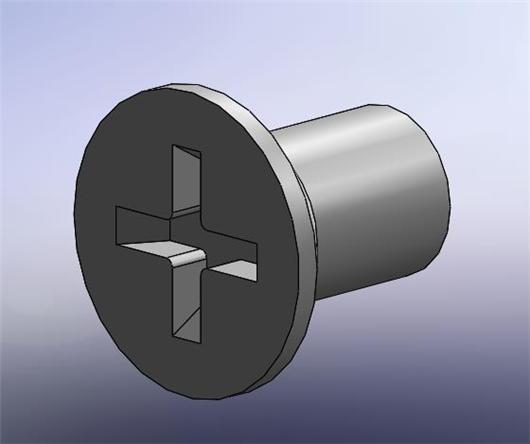 十字槽沉頭螺釘m63d模型下載_三維模型_solidworks模型 - 製造雲