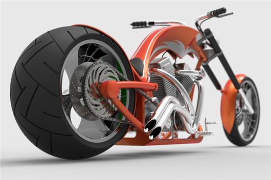 【青栋】摩托车与自行车产品模型-摩托车12