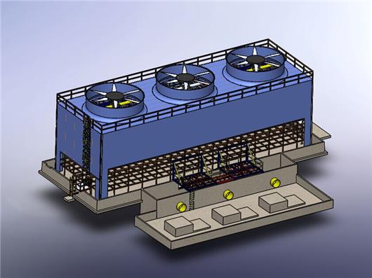 冷却塔立体图图片