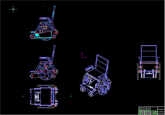 全自动轮椅（附工程图）
