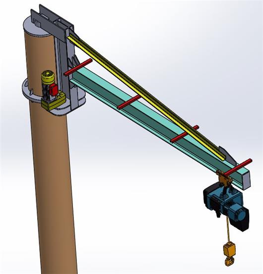 起重机2吨3d模型下载_三维模型_solidworks模型 制造云 产品模型