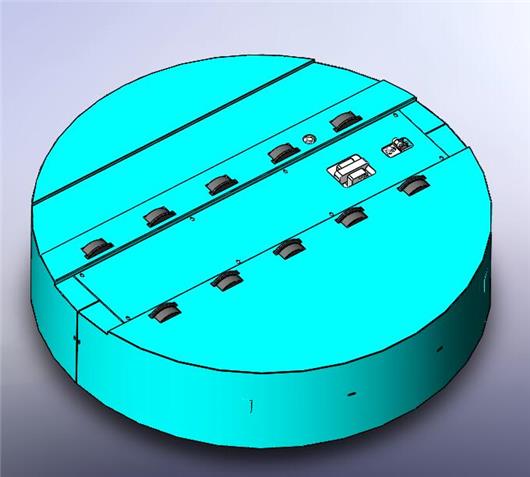 旋转轧辊输送机3d模型下载