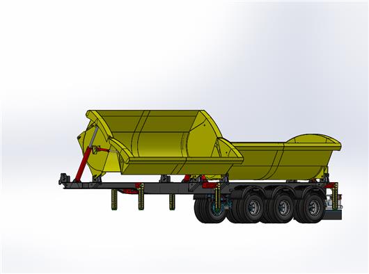 【青栋】集装箱拖车（附工程图）