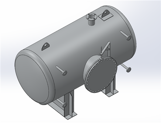 压力容器储罐3d模型下载