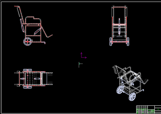 【青栋】轮椅（附工程图）