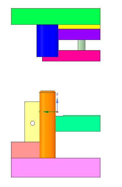 (1.8元)方管冲二孔冲压模具