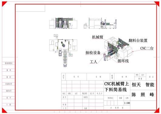 (6.8元)CNC机械臂上下料简易线