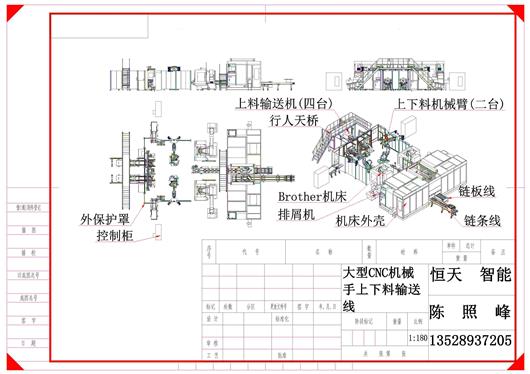 (18.8元)大型CNC机械手上下料输送线