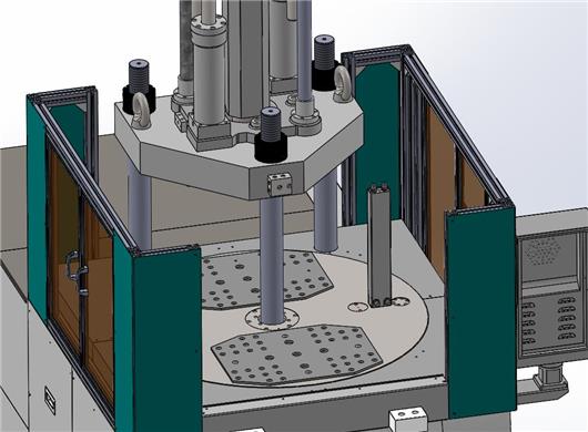 立式注塑机3d模型下载