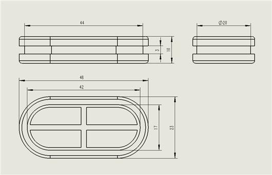 20x44双面护线套