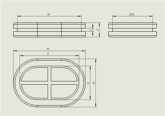 25x40双面护线套