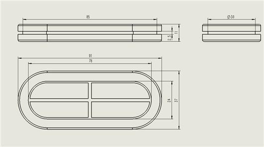 30x85双面护线套