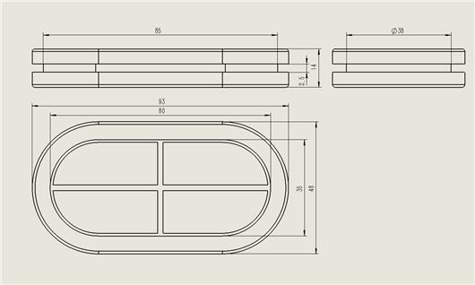 38x85双面护线套