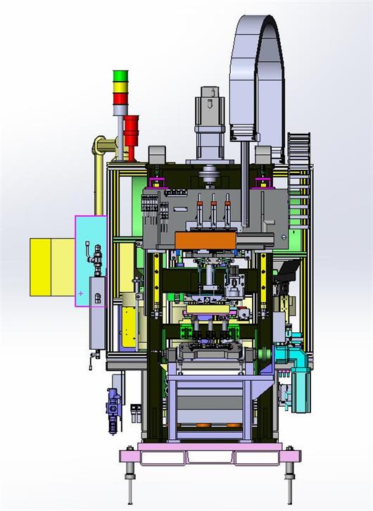 气门锁片自动压装机3d模型