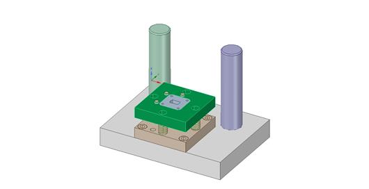 (6.8元)谐振窗冲孔落料复合模