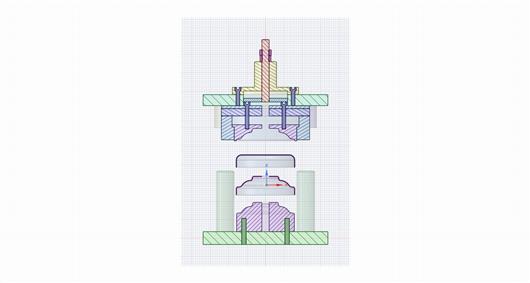 (3.8元)通风口座子拉深冲孔复合模