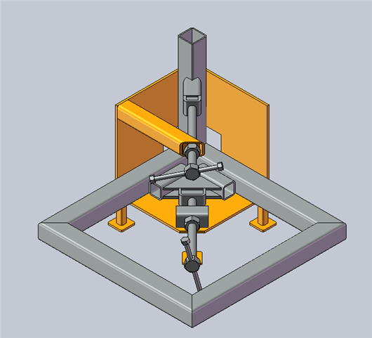方管角焊接夹具设计模型