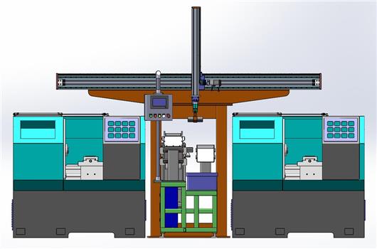 圆棒机加工自动化上下料设备