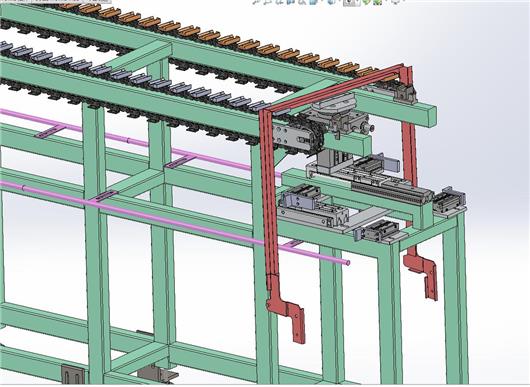 库卡链板输送线三维模型