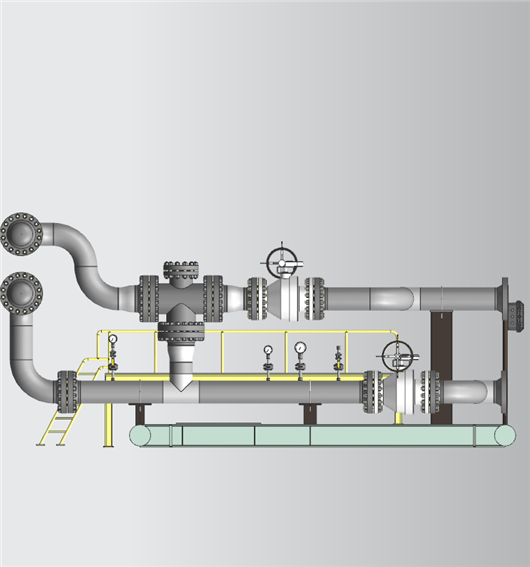 热系统大型测量站管道设计