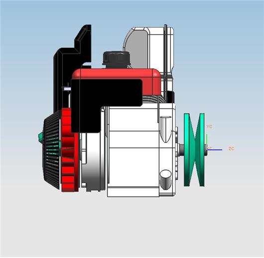 单缸柴油机3d模型下载