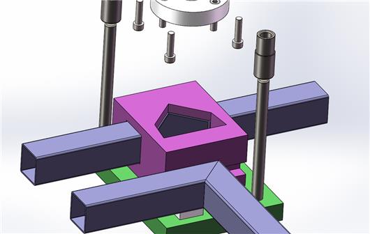 方管冲孔模具结构图片