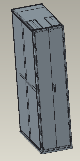 47U九折型材服务器机柜