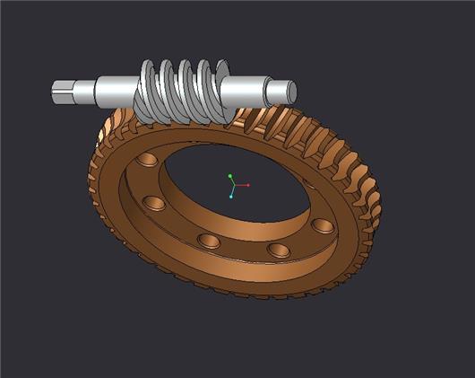 蝸輪蝸桿3d模型下載_三維模型_pro/e模型 - 製造雲 | 產品模型