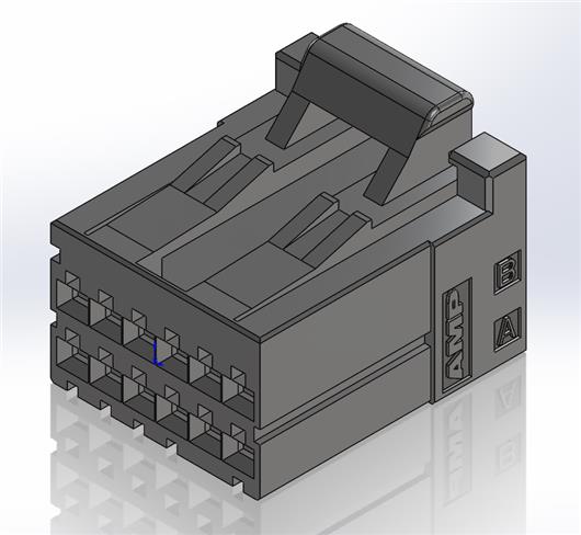 TE_AMP_TYCO连接器_D2100外壳2.5mm12P接插件端子台接线插头