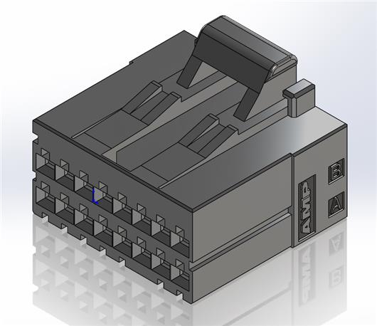 TE_AMP_TYCO连接器_D2100外壳2.5mm16P接插件端子台接线插头