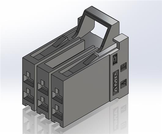 TE泰科动态D-3500_6Pin间距5.08mm_塑壳插头AMP外壳接插件D-3