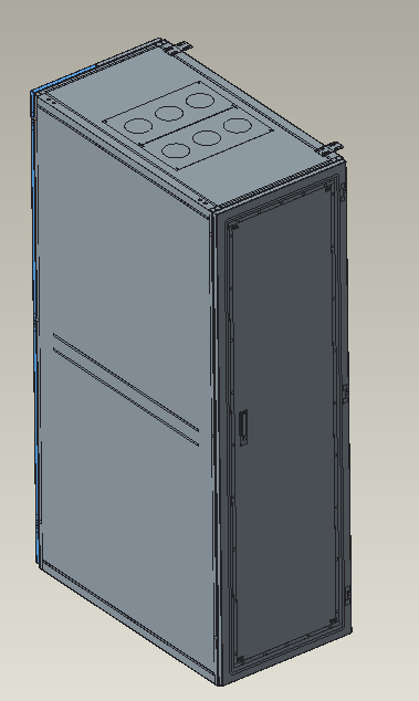 42U九折型材服务器机柜