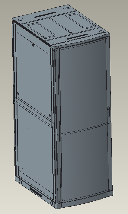 42U服务器机柜模型